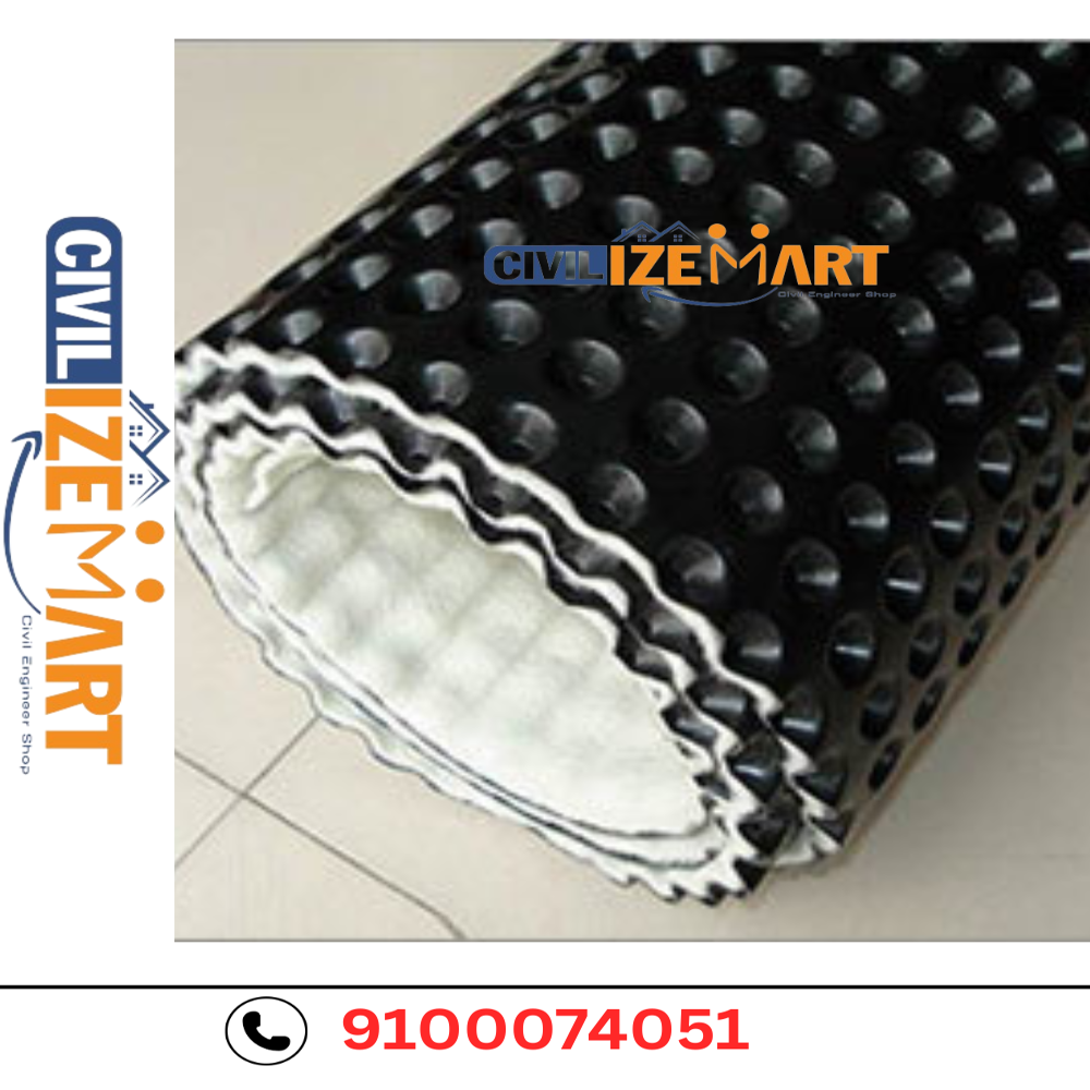 DIMPLE BOARD WITH GEOTEXTILE