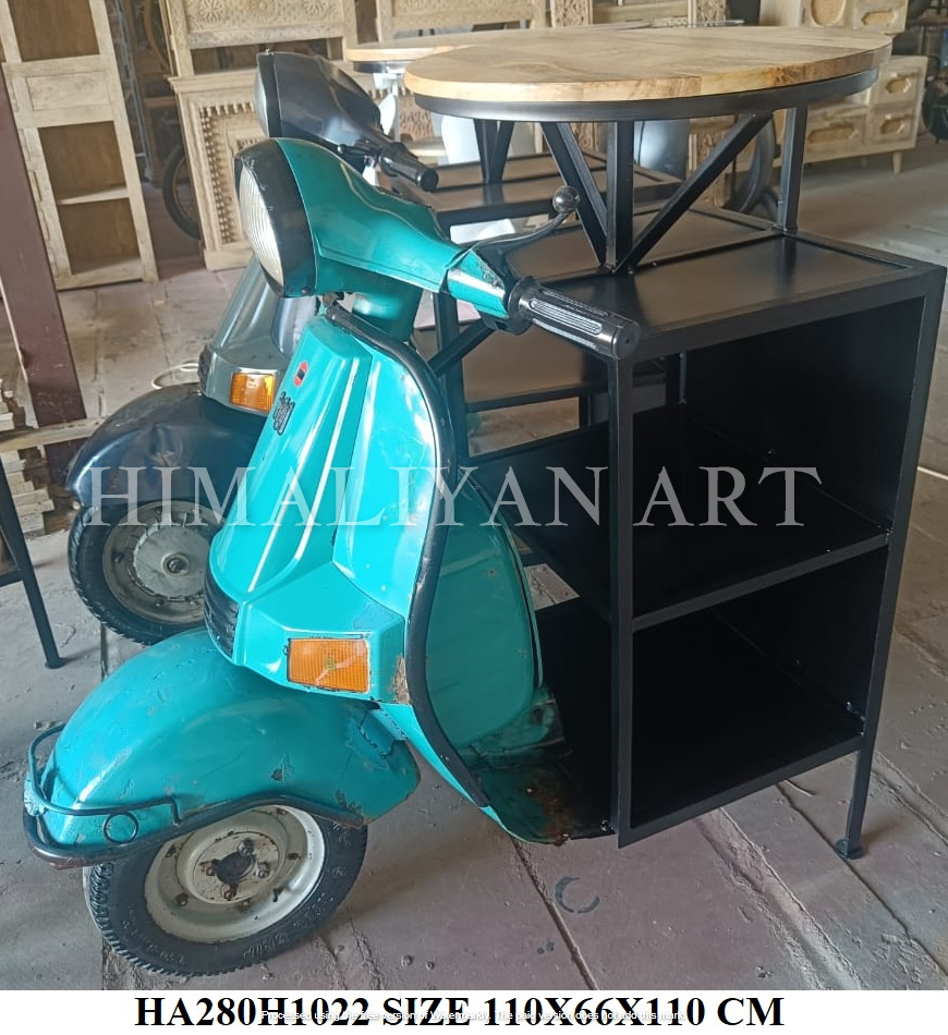 ANTIQUE SCOOTER TABLE