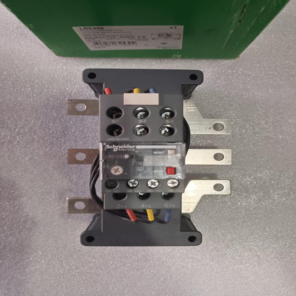 New Schneider Thermal Overload Relay Lre480 Part No Easypact Tvs Range 51 To 81amp- 032530