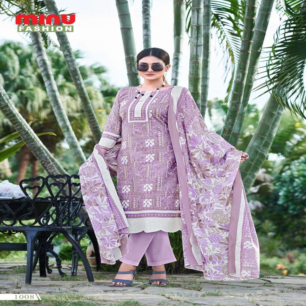 Cotton Unstitched Oasis Salwar Suit