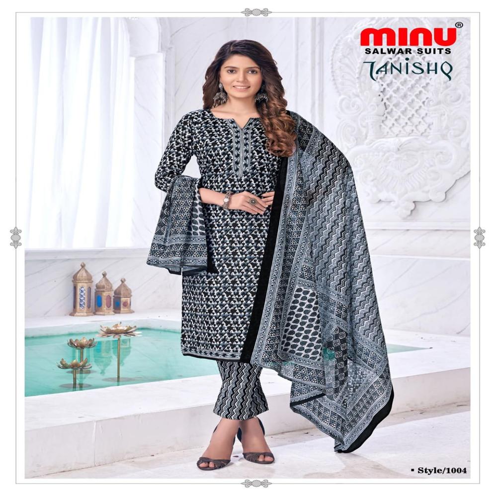 Cotton Blue Tanishq Salwar Suit