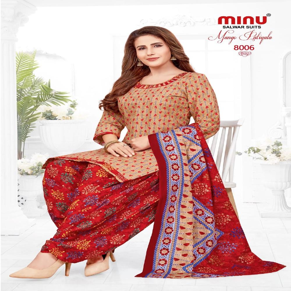 Cotton Fabric Mango Patiyala