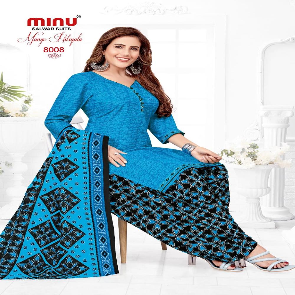 Cotton Fabric Mango Patiyala