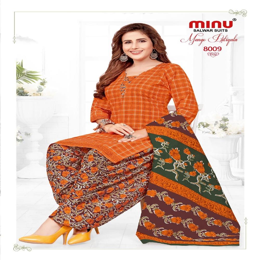 Cotton Fabric Mango Patiyala
