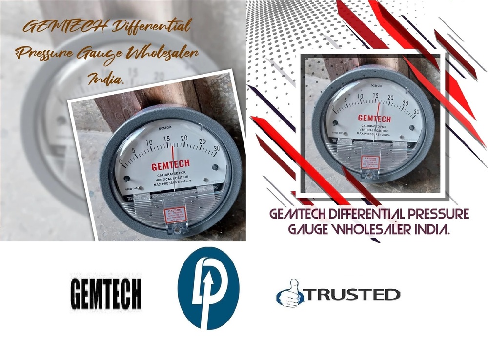 GEMTECH / Differential Pressure Gauge / Distributor For Bareilly Uttar Pradesh
