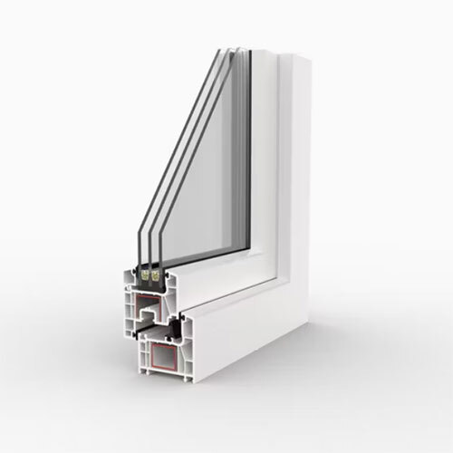 Premium White Casement Window Profile with UV Resistance