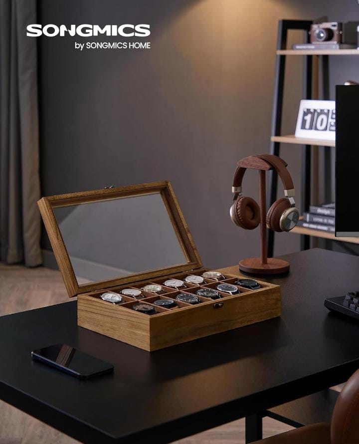 Watch Box 10 Slot - Color: Brown