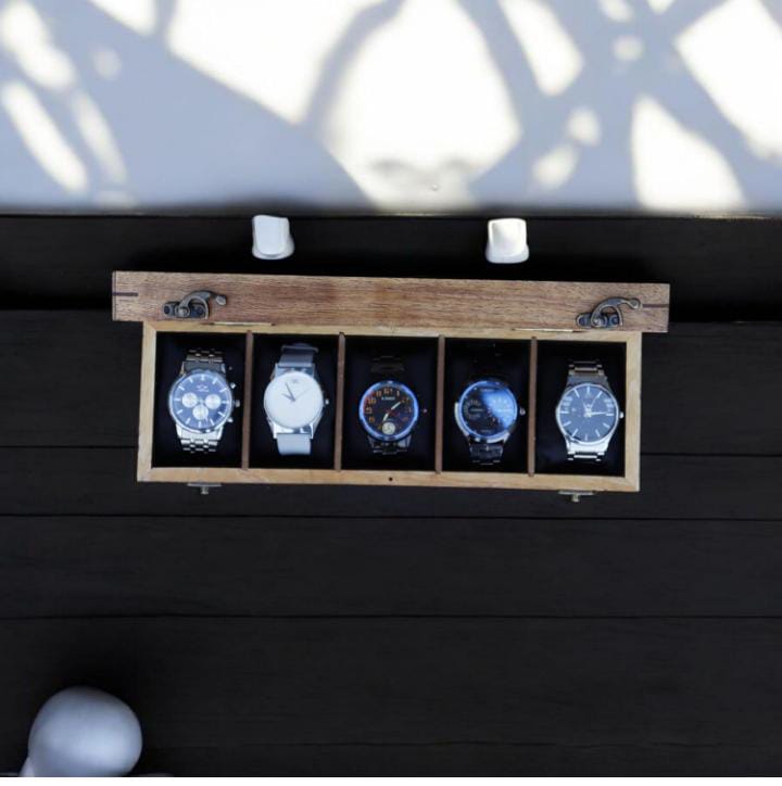 5 slot watch box