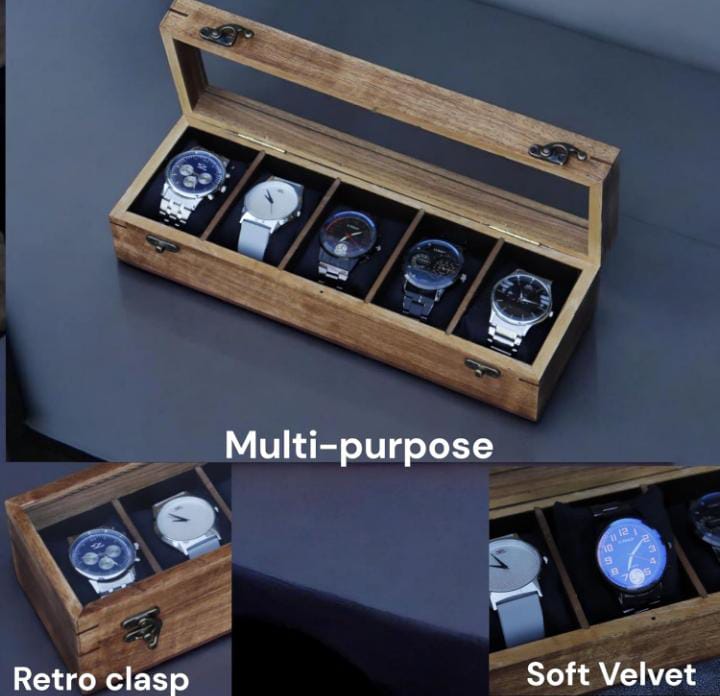 Wooden Watch Box - Material: Wood