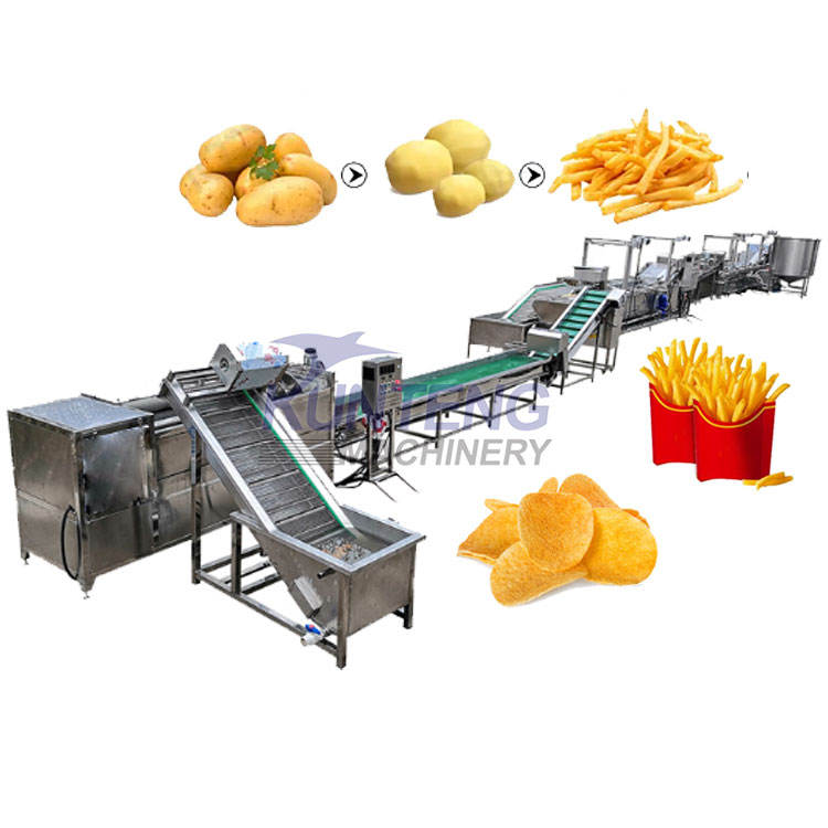 Potato Chips Frying Production Line Potato Chips Fully Automatic Frying Equipment Potato Chips Deep Processing Production Line - Feature: Eco Friendly