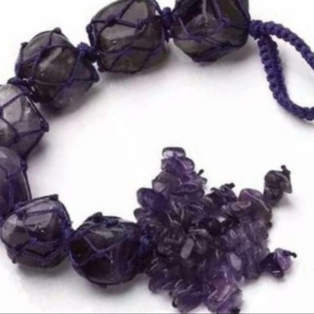 Amethyst Tumbled Stone Hanger