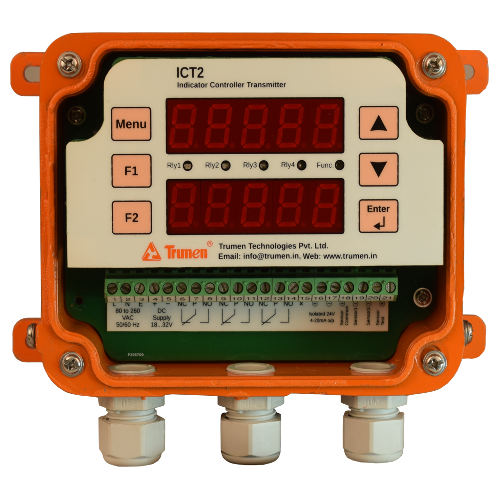 Rate Of Flow Head Indicator Controller - Accuracy: 0.5% %