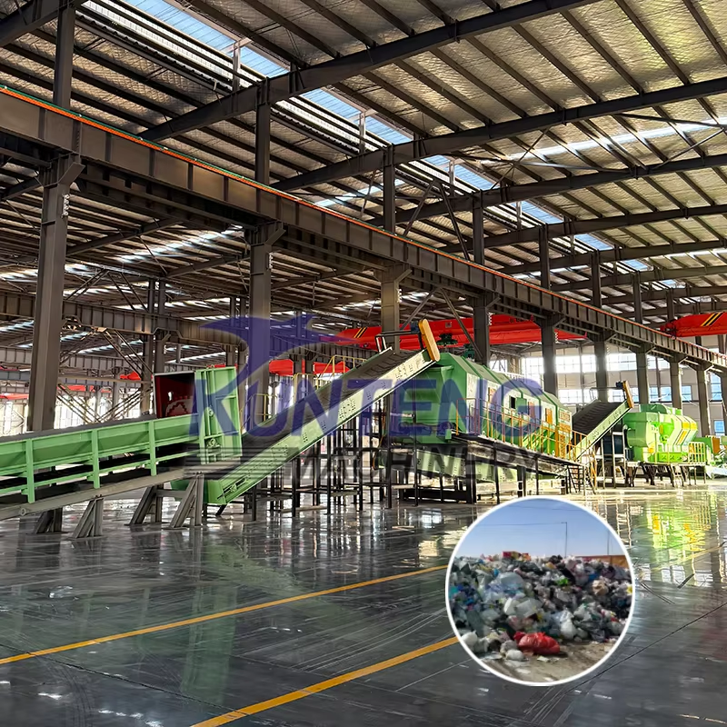 Household Waste Sorting Project Urban Solid Waste Screening Production Line Rural Waste Classification And Treatment Center - Application: Industrial