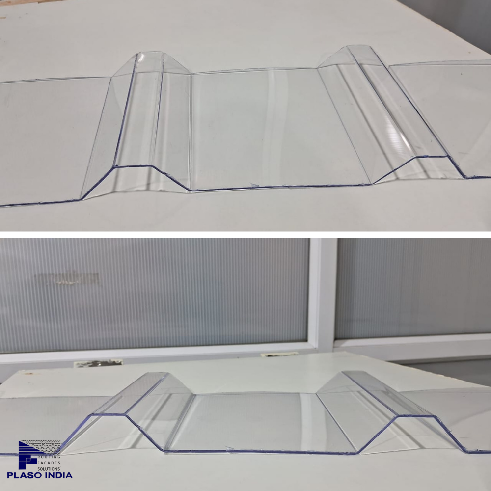 Polycarbonate Profile Sheet - Color: White/clear/blue/lake Blue/green/ Bronze