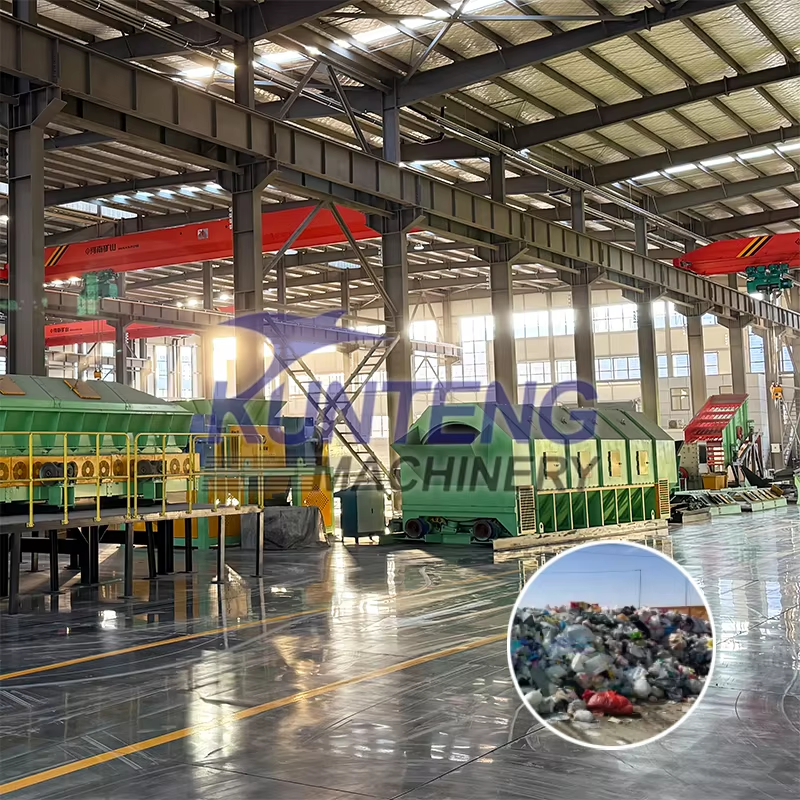 Construction Waste Sorting Center Project Decoration Waste Sorting Recycling Equipment Waste Treatment Equipment Production Line - Application: Industrial