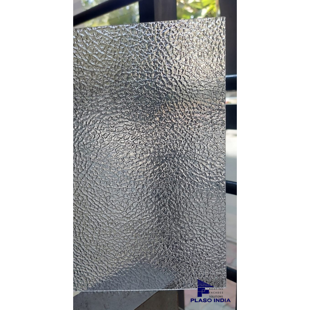 Textured Polycarbonate Sheet And - Color: White/clear/blue/lake Blue/green/ Bronze