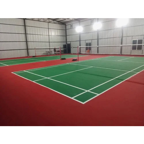 Synthetic Acrylic Badminton Court Flooring Service