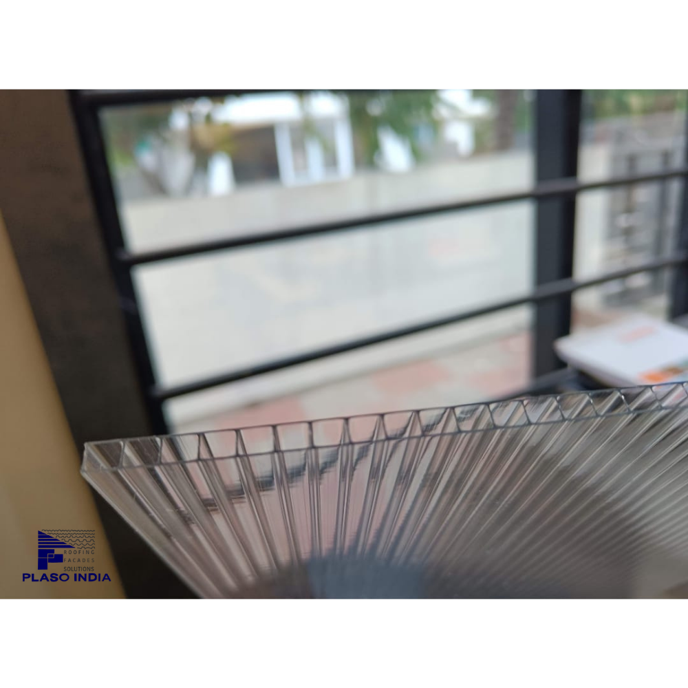 Twin Wall Polycarbonate Sheet - Color: White/clear/blue/lake Blue/green/ Bronze