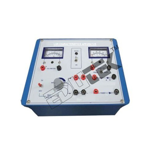 LDR CHARACTERISTICS APPARATUS WITH ALUMINUM PANEL & SQUARE METERS