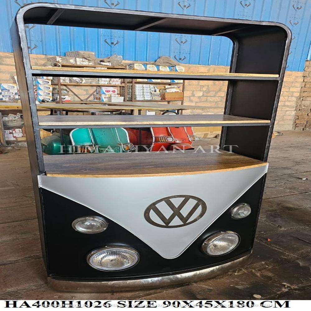 Antique  Automobile Front Bookshelf - Artwork: Crafted