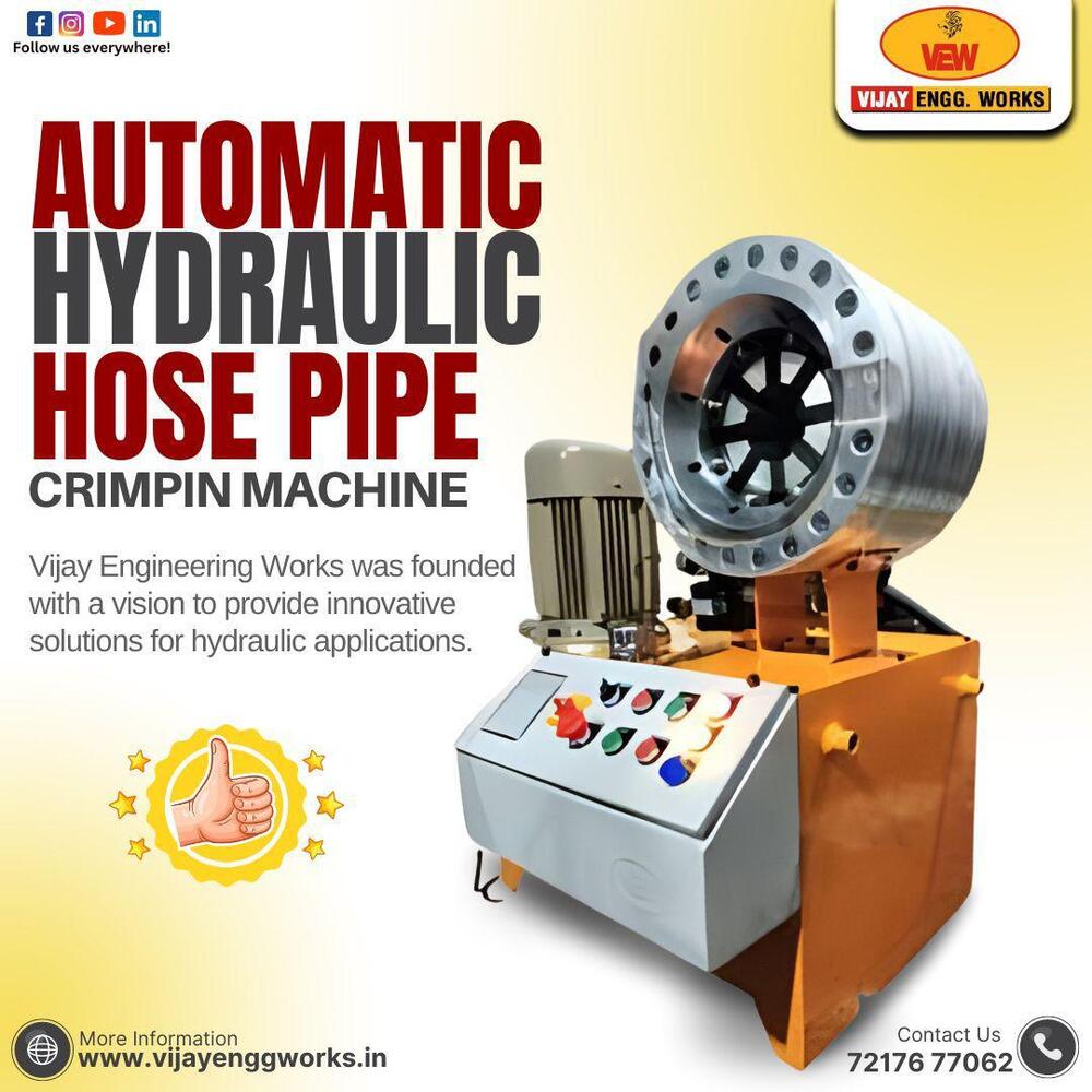 Hydraulic hose pipe crimping machine