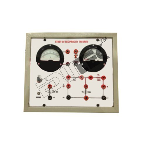 RECIPROCITY THEOREM WITH BAKELITE PANEL & ROUND METERS
