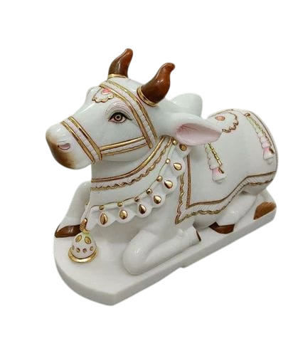 White Nandi Maharaj Statue - Color: Various Available