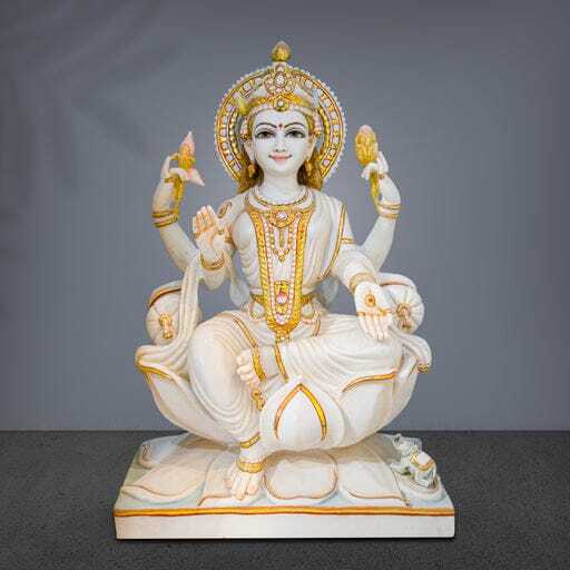 Vatname Marble Lakshmi Statue - Color: Various Available