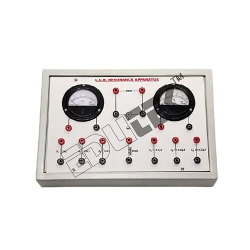 LCR RESONANCE APPARATUS WITH BAKELITE PANEL & ROUND METERS