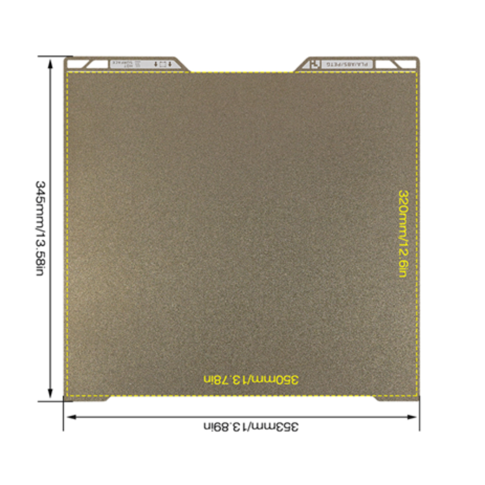 Bambu Lab H2D PEI Sheet 355 346  Double Sided Adhesion Sticker for 3D Print