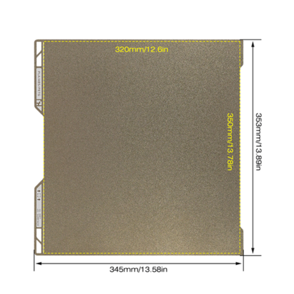 Bambu Lab H2D PEI Sheet 355 346  Double Sided Adhesion Sticker for 3D Print