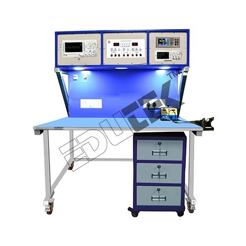 WORK BENCH ELECTRONICS WITH INSTRUMENTS