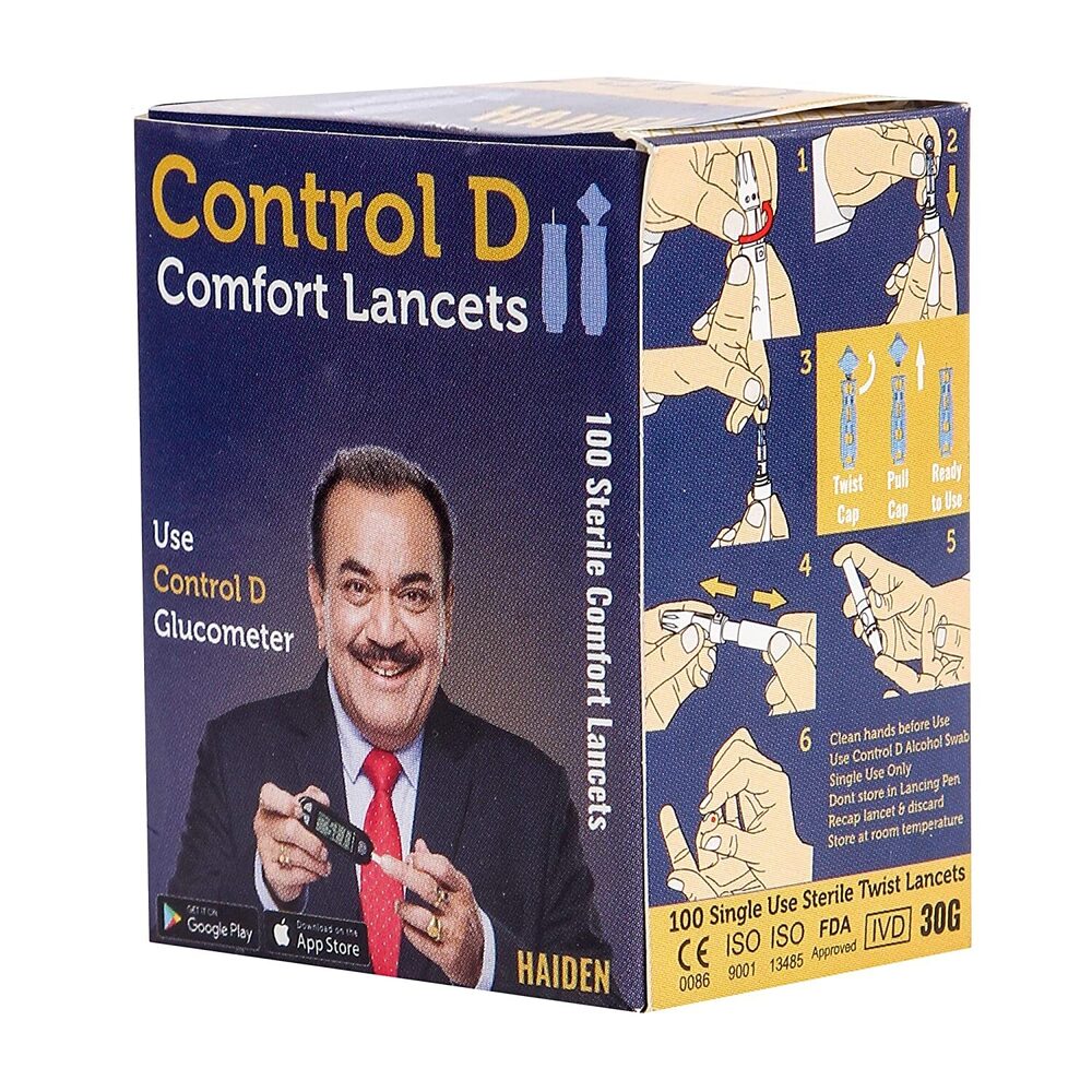 Lancet Box (100 Pc) Control D - Age Group: Adults