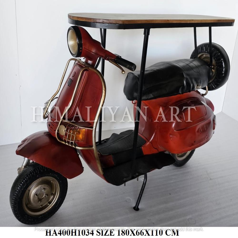 ANTIQUE SCOOTER TABLE