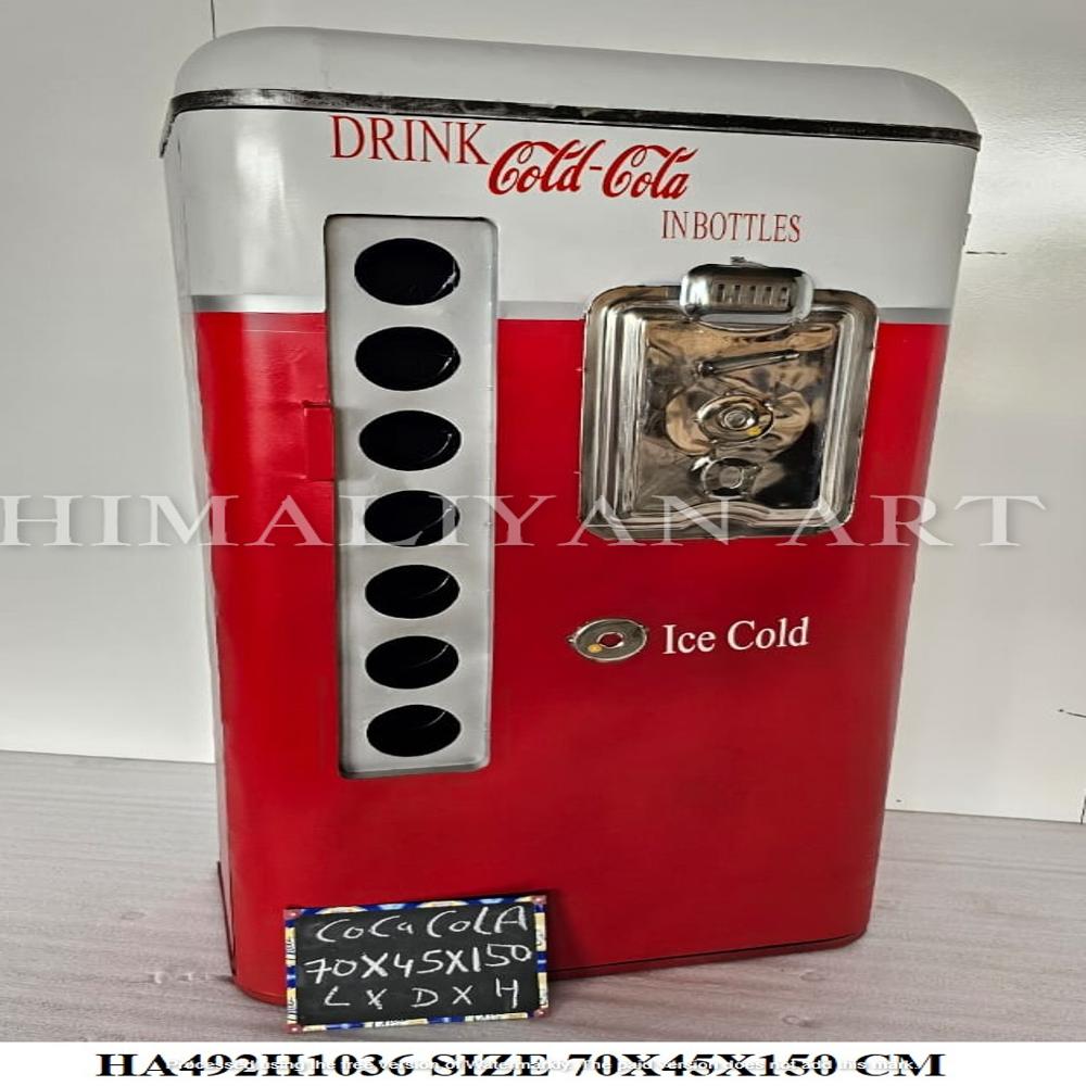 ANTIQUE COCA COLA OAINTED CABINET