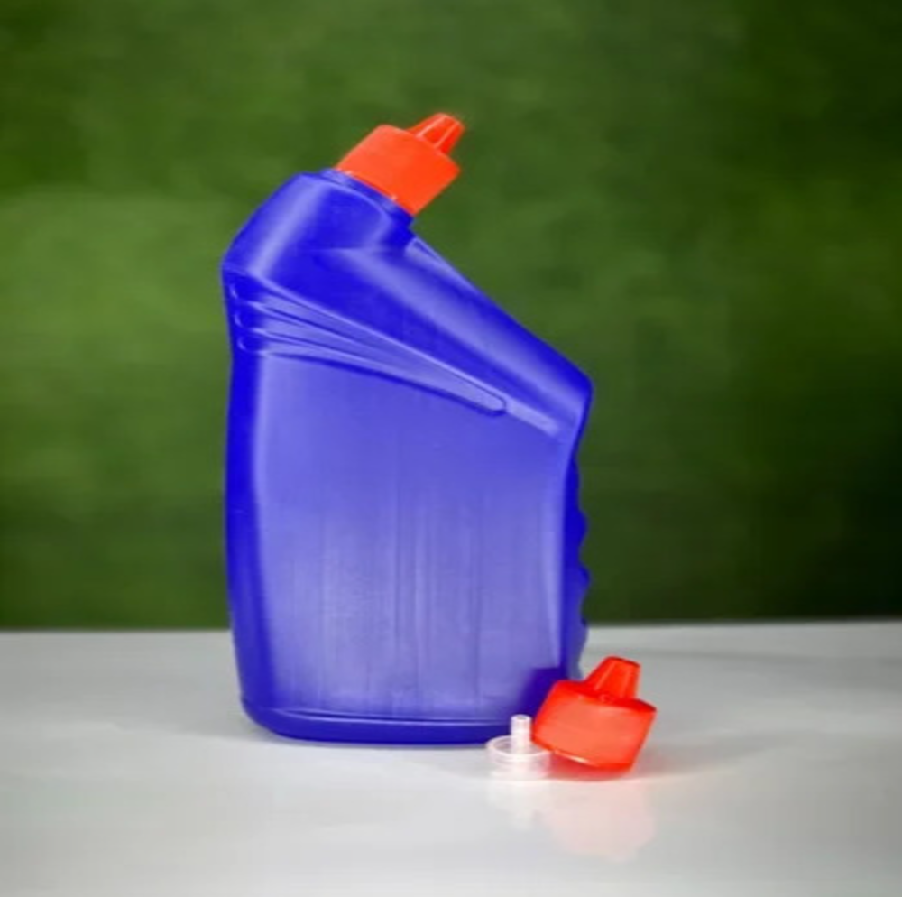 1 Litre Empty Pet Toilet Cleaner Bottle - Color: Blue