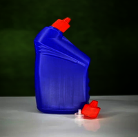 1 Litre Empty Pet Toilet Cleaner Bottle - Color: Blue