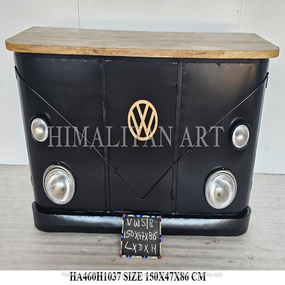 Antique automobile front bar counter
