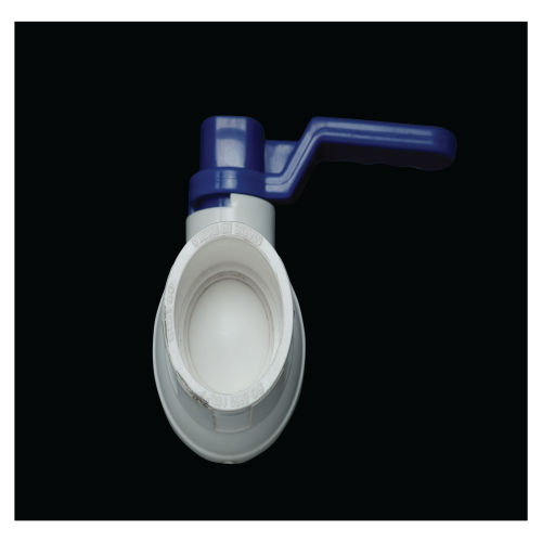 Upvc Long Handle Ball Valve - Color: White