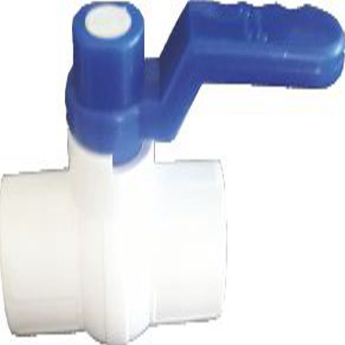 Upvc Long Handle Ball Valve - Color: White