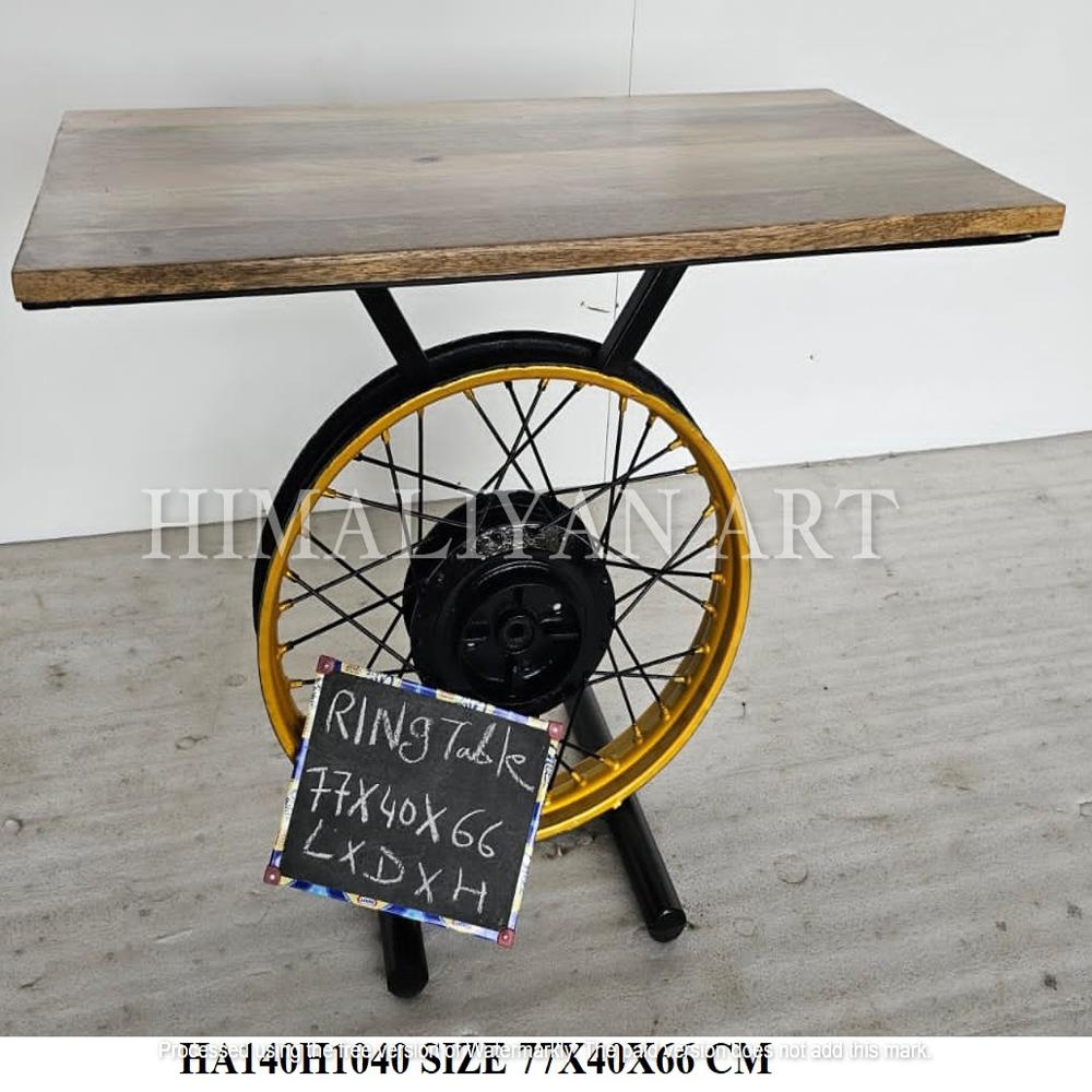 Antique Wheel Table - Artwork: Crafted
