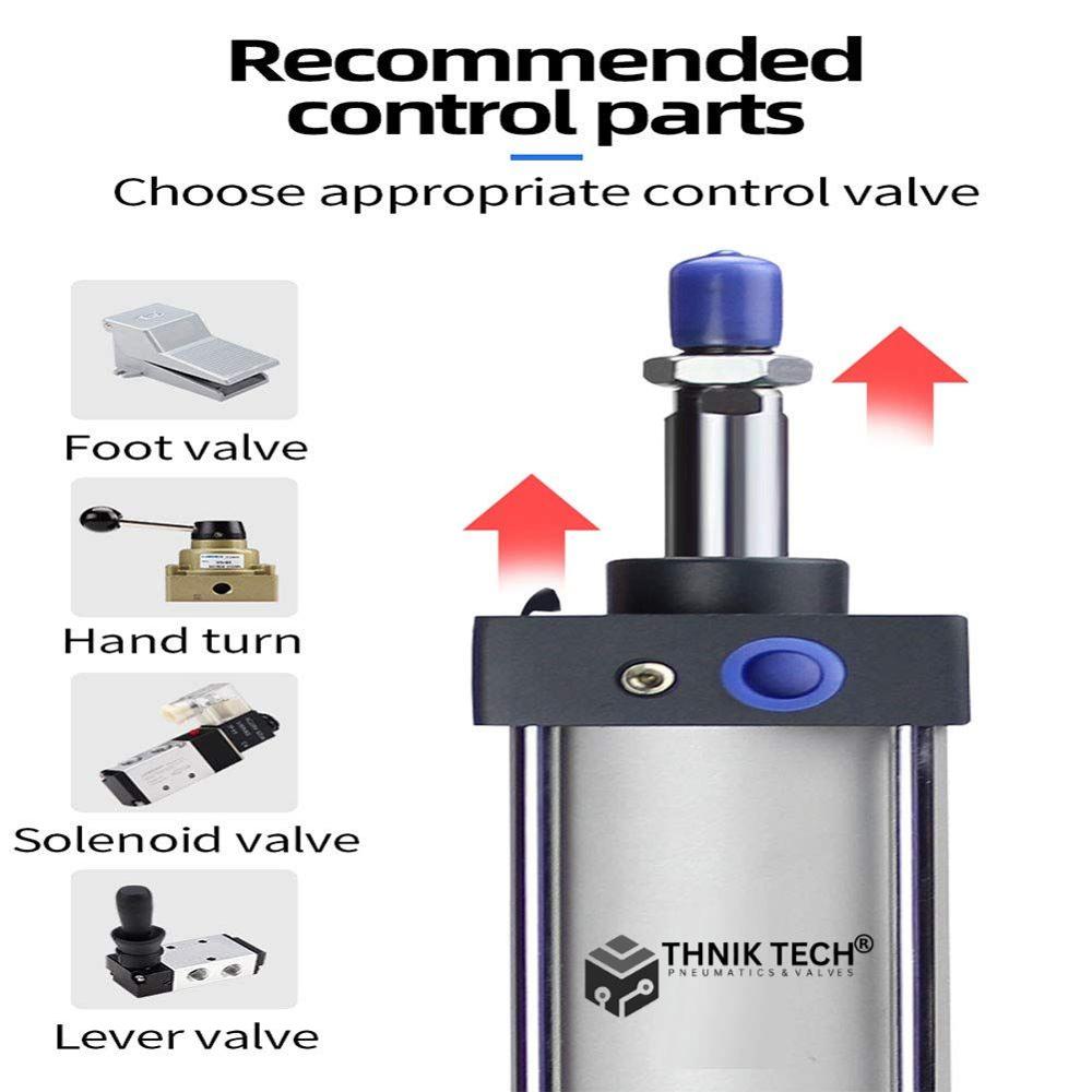 SC MODEL PNEUMATIC CYLINDER MAGNETIC AND NON MAGNETIC DOUBLE ACTING AND DOUBLE ENDED ADJUSTABLE AND CUSTOMIZE