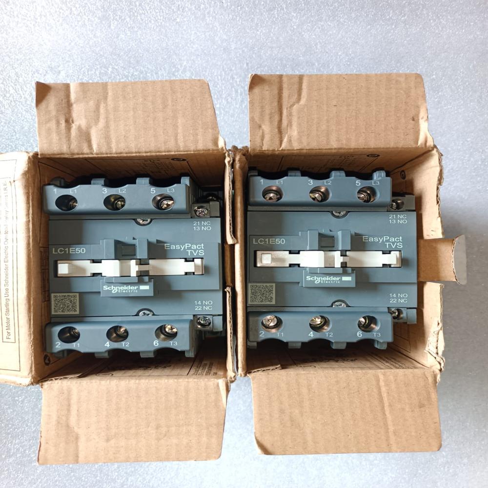 New Schneider Lc1E 50 Contactor Model Lc1E50M5 50Amp 220V Power Contactor - Application: Electric