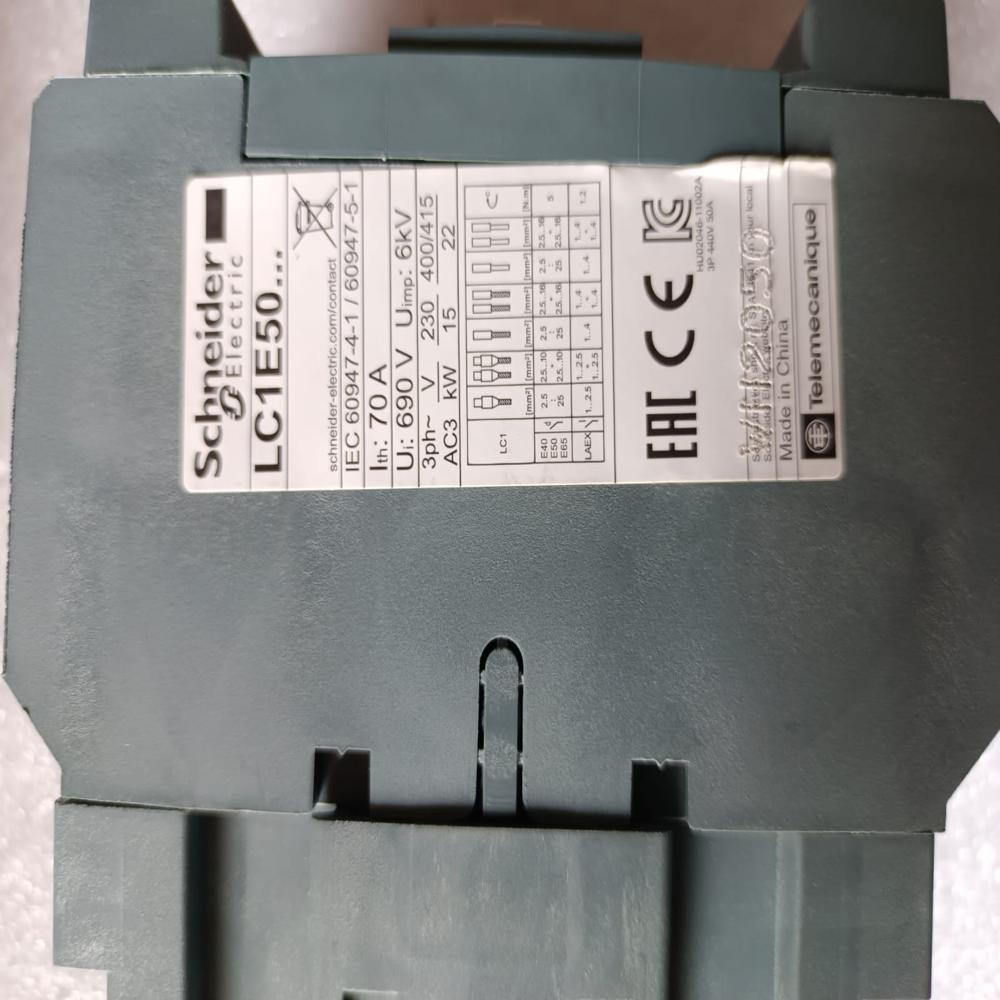 New Schneider LC1E 50 Contactor Model LC1E50M5 50Amp 220V Power Contactor