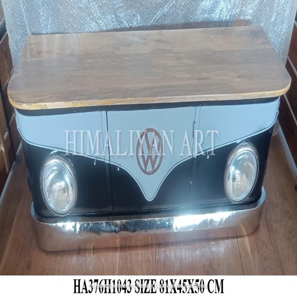 Antique automobile front bar counter