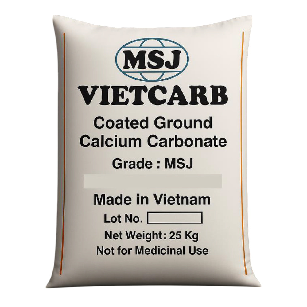 Ground Calcium Carbonate Powder Vietnam Msj Sereis- Coated - Uncoated - Grade: Industrial Grade
