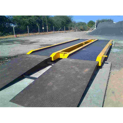 100 Ton Mobile Type Fully Electric Weigh Bridge - Color: Yellow