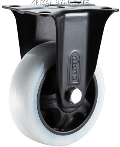 Nylon caster double ball bearing wheel