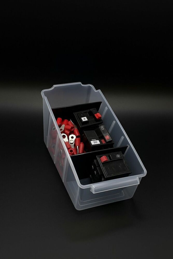 Storage Plastic Box For Mobile Parts - Color: Transparent