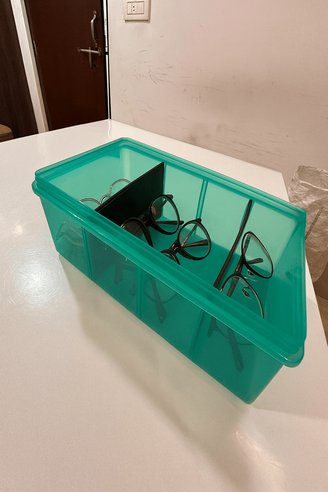 Optical Spare Part Storage Plastic Box